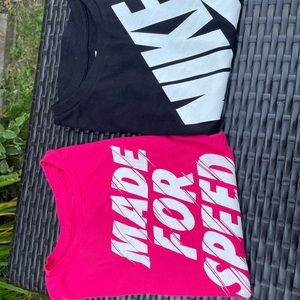 Two Nike long sleeve shirts